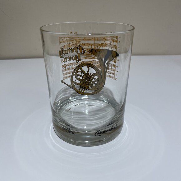 Vintage Cera Cassandra French Horn Glassware Rocks 14 Oz Musical Set of 4 NIB - Picture 3 of 11